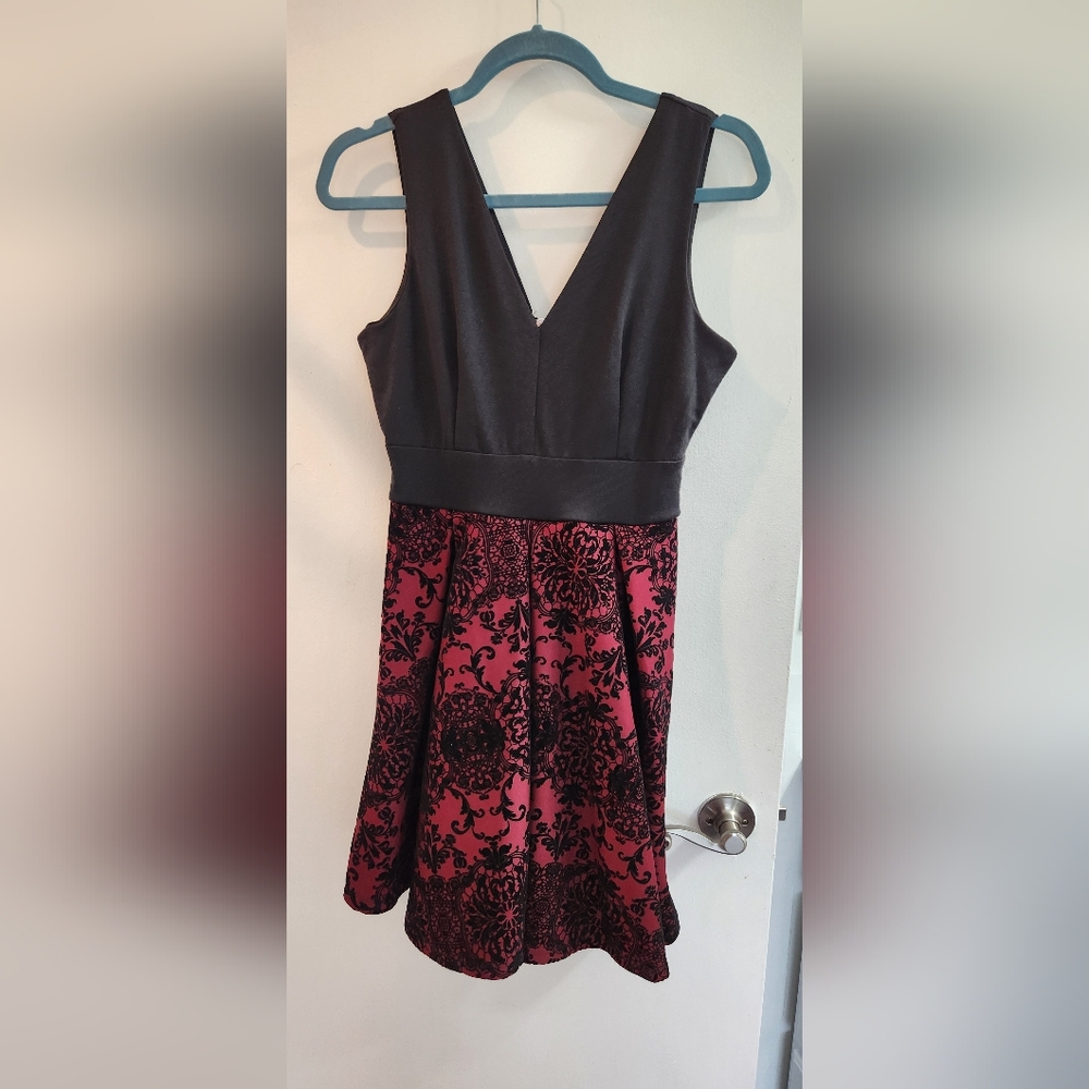Mini cocktail dress, Red and Black
